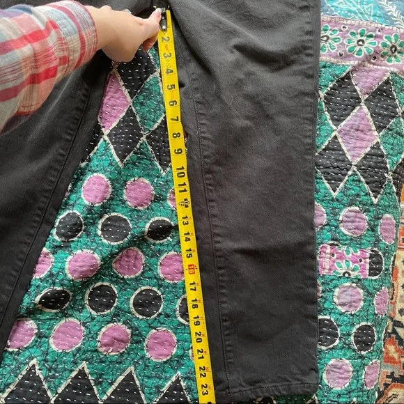 NWOT Kate Spade Broome Street Black Crop Mid Rise Straight Leg Jeans 31 - Picture 13 of 13